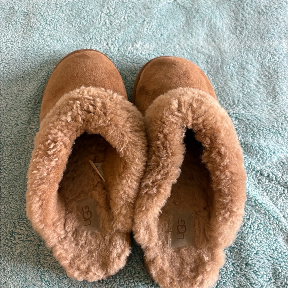 UGG Cozy Brown Shearling Slippers
